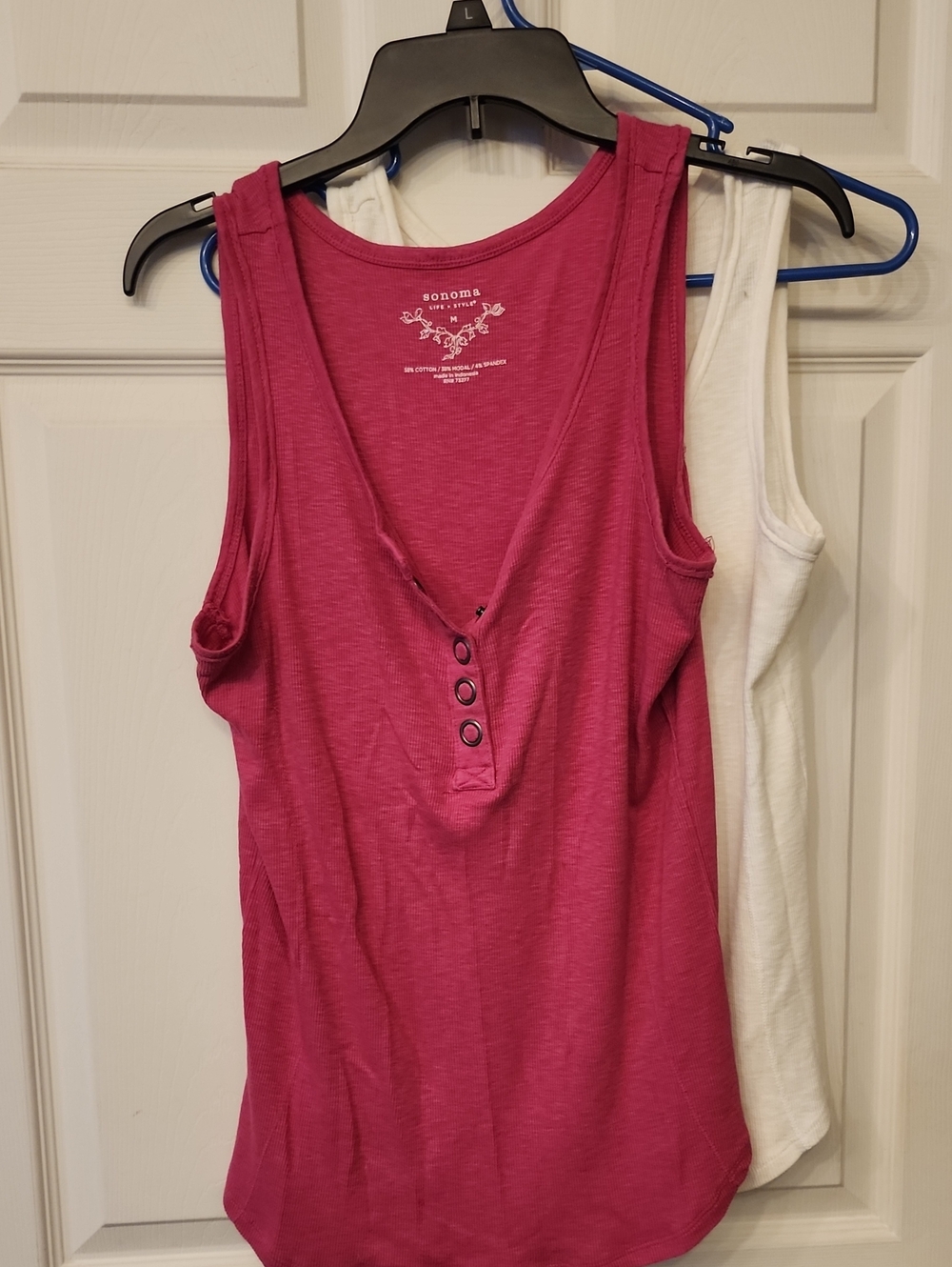 2 Tanks - Sonoma Henley-Style Tank Tops